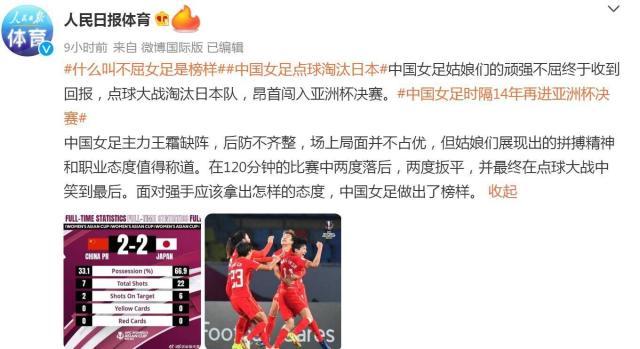 开云体育-聚焦女足:热搜都是她们!不抛弃不放弃的女足精神